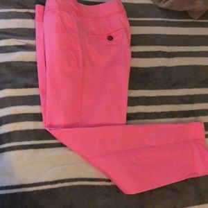 OLD NAVY PINK CUFFED? PANTS 97%COTTON/3%SPANDEX